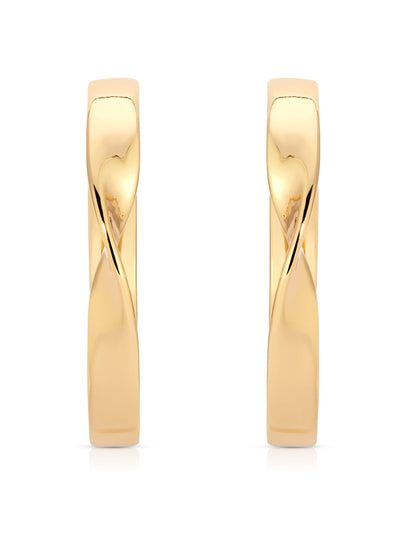 Heirloom Twist Large Hoops - 18k Gold Plated | Ettika