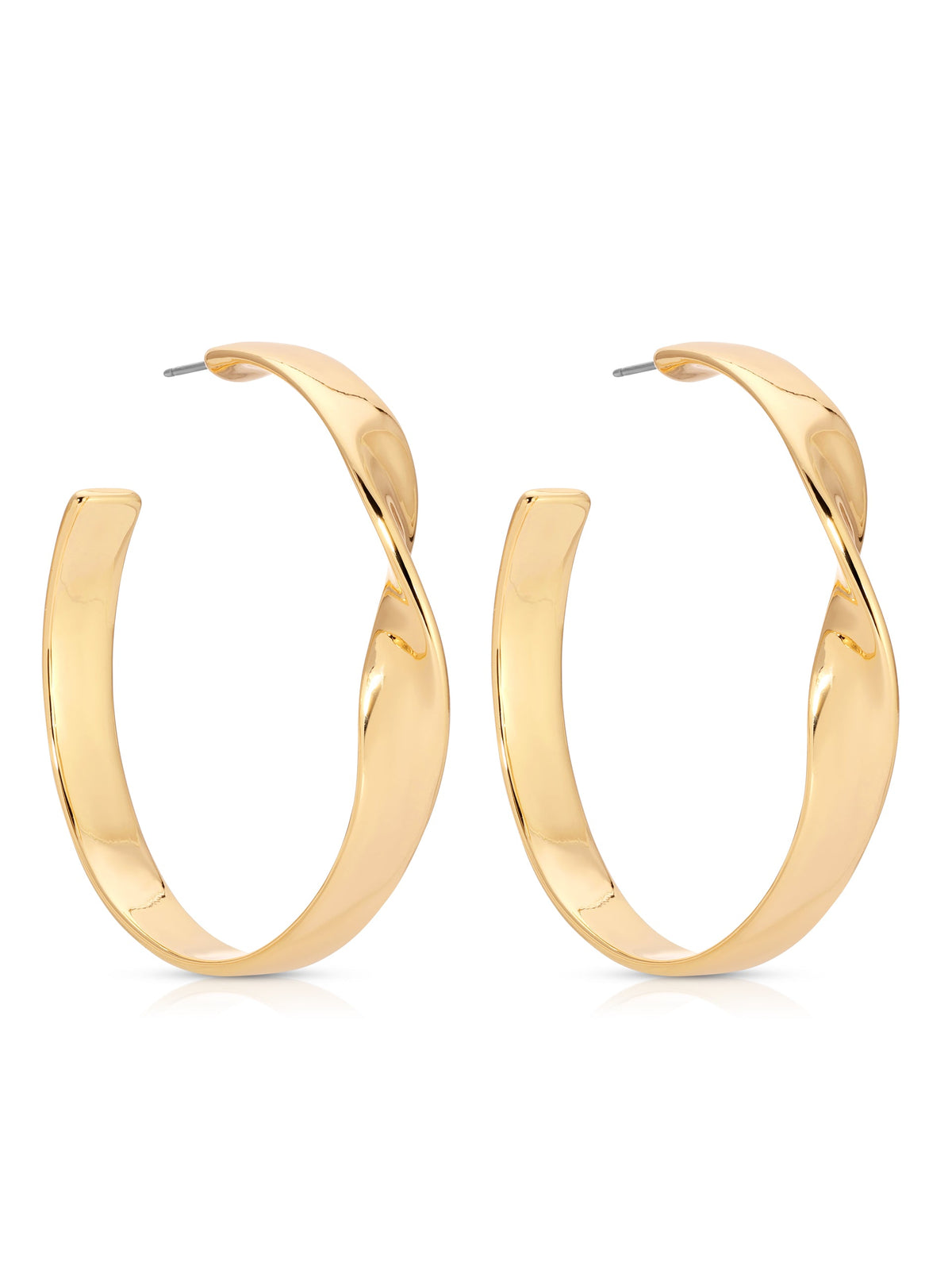 Heirloom Twist Large Hoops - 18k Gold Plated | Ettika