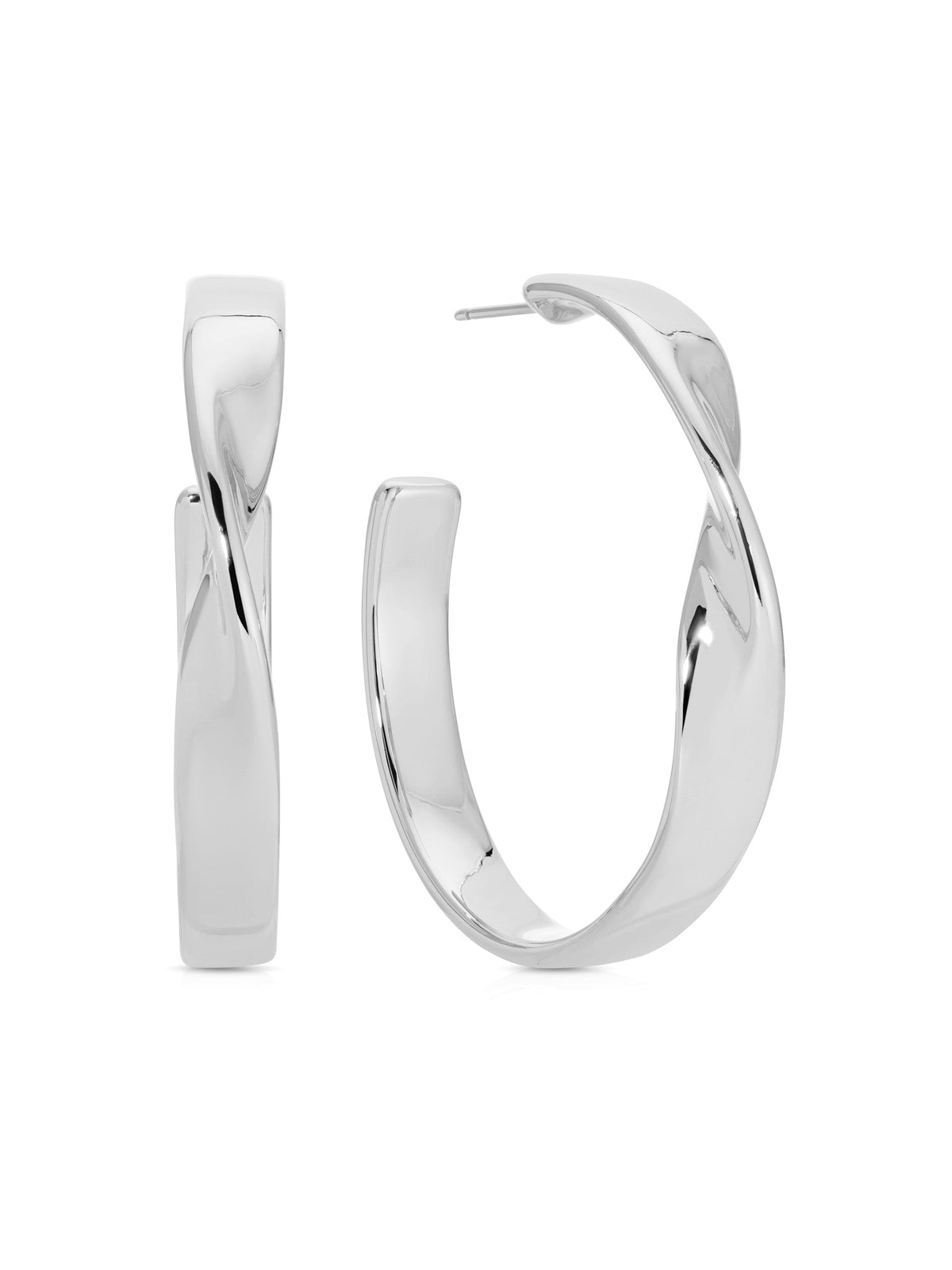 Heirloom Twist Medium Hoops - 18k Gold Plated | Ettika
