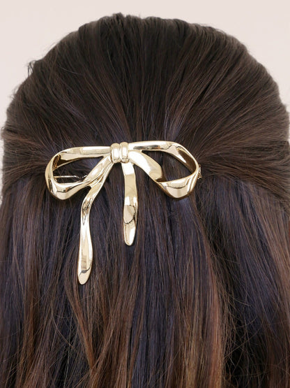 Bow Organica Barrette - Gold Tone | Ettika