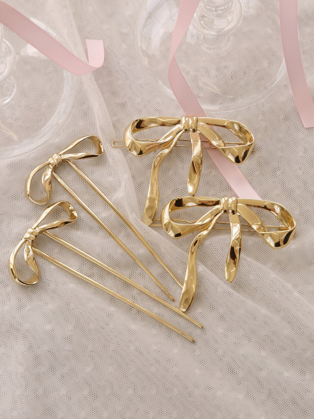 Bow Organica Barrette - Gold Tone | Ettika