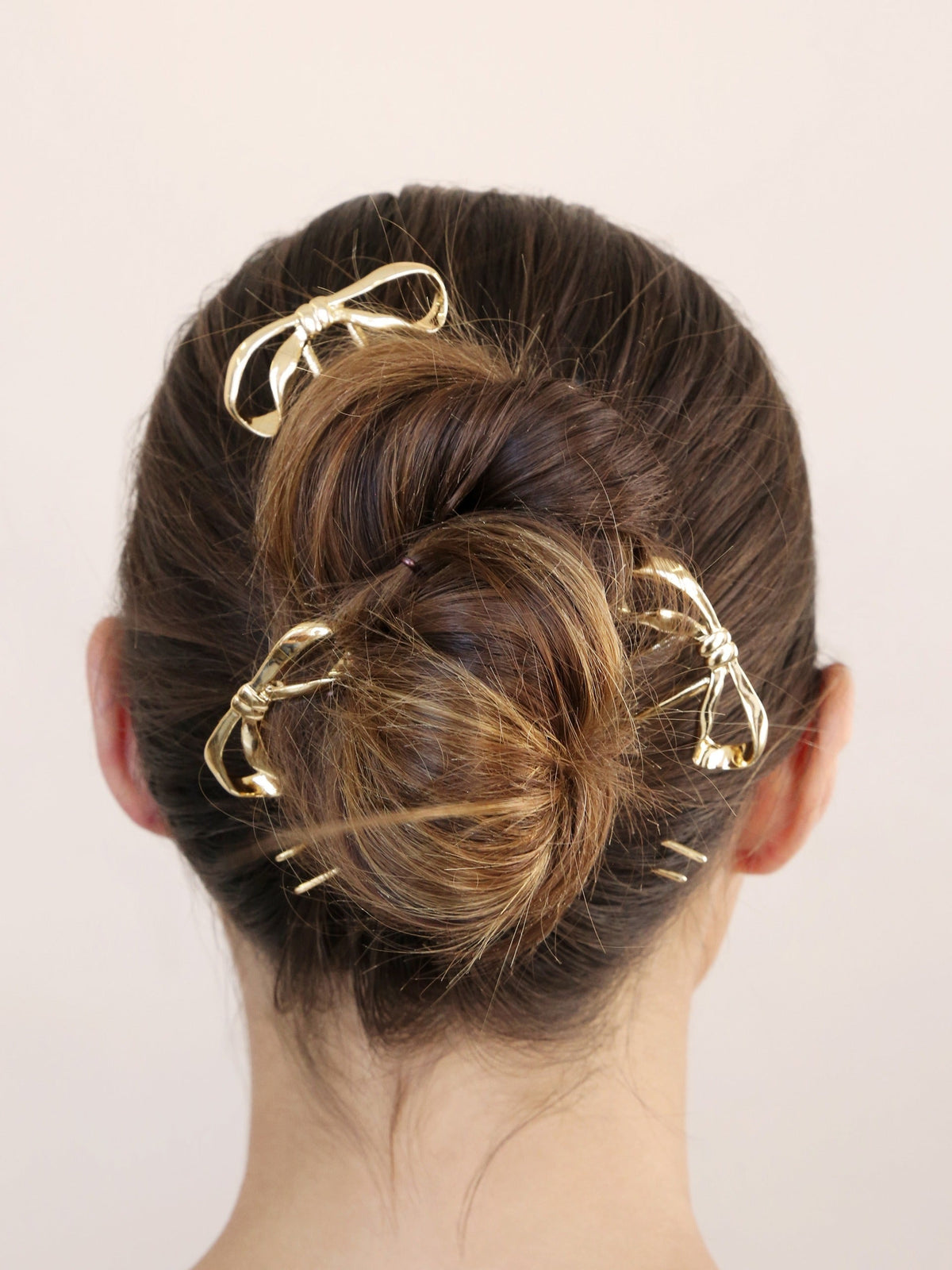Bow Organica Hair Pin - Gold Tone | Ettika