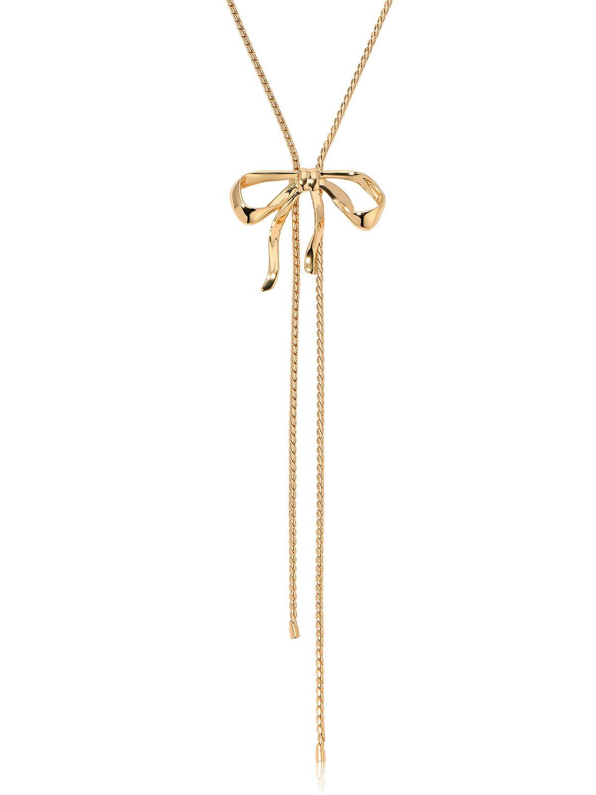 Bow Organica Bolo Necklace - 18k Gold Plated | Ettika