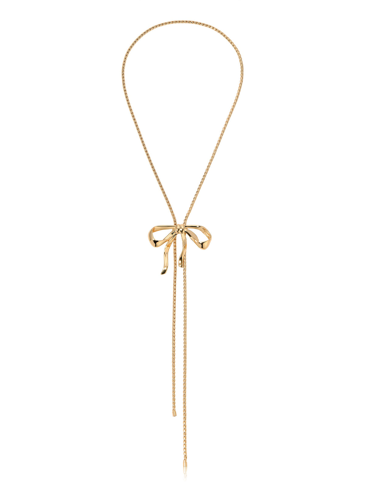 Bow Organica Bolo Necklace - 18k Gold Plated | Ettika