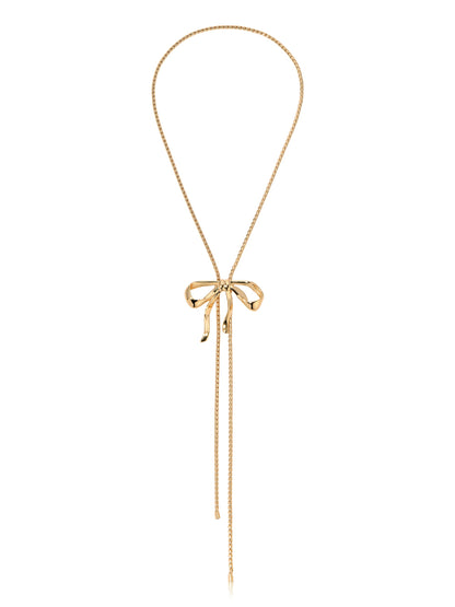 Bow Organica Bolo Necklace - 18k Gold Plated | Ettika