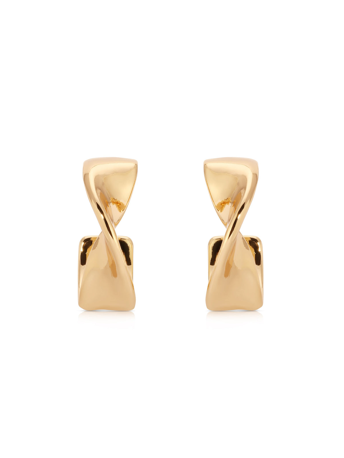 Heirloom Twist Small Hoops - 18k Gold Plated | Ettika