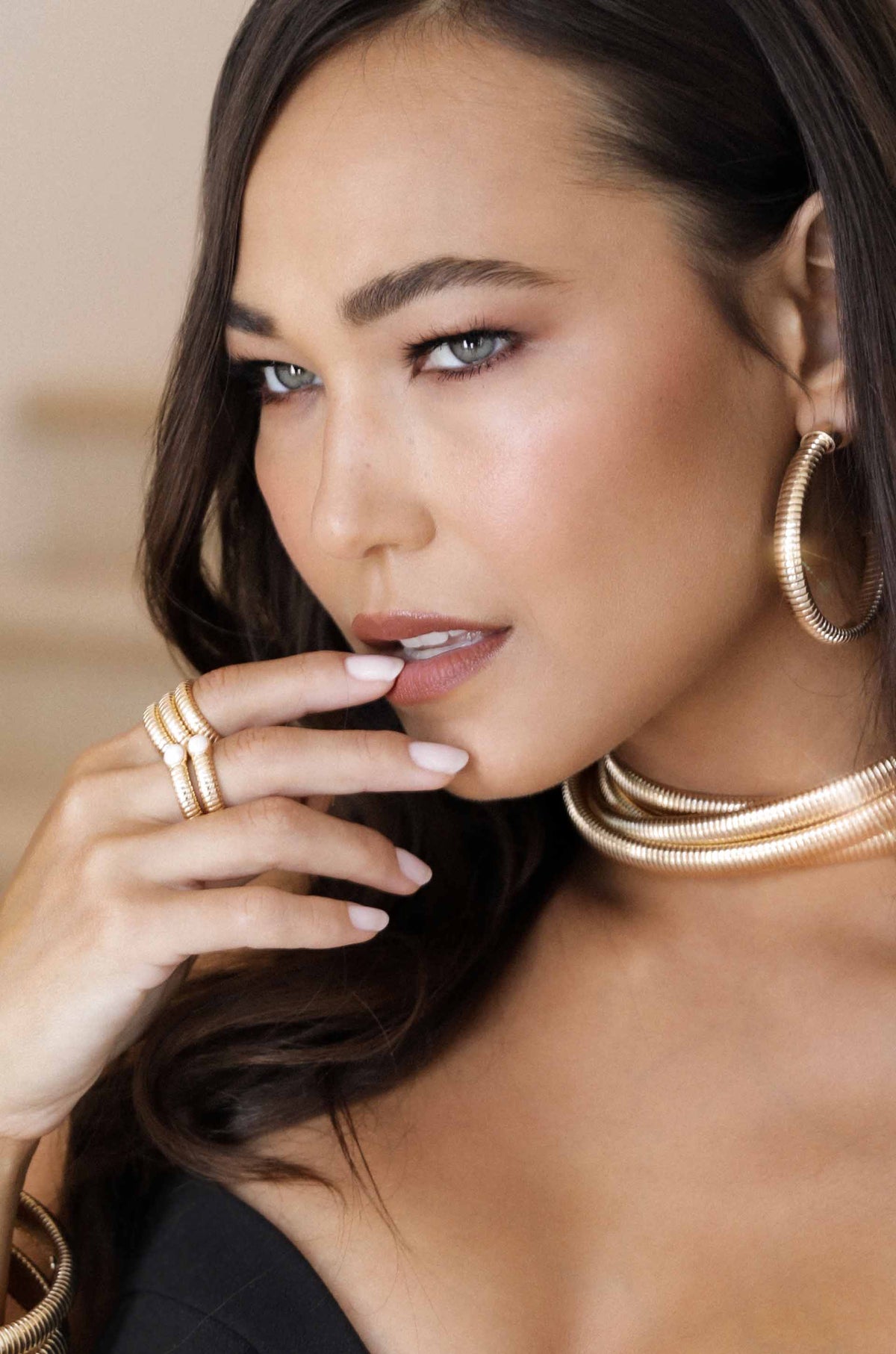 Opal Flex Ribbed Ring - Opal | Ettika