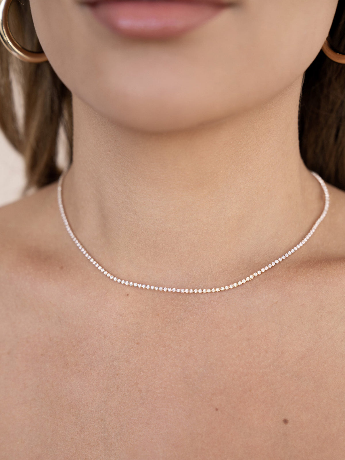 Adjustable Box Chain Necklace - Black Crystal with 18k Gold Plating | Ettika