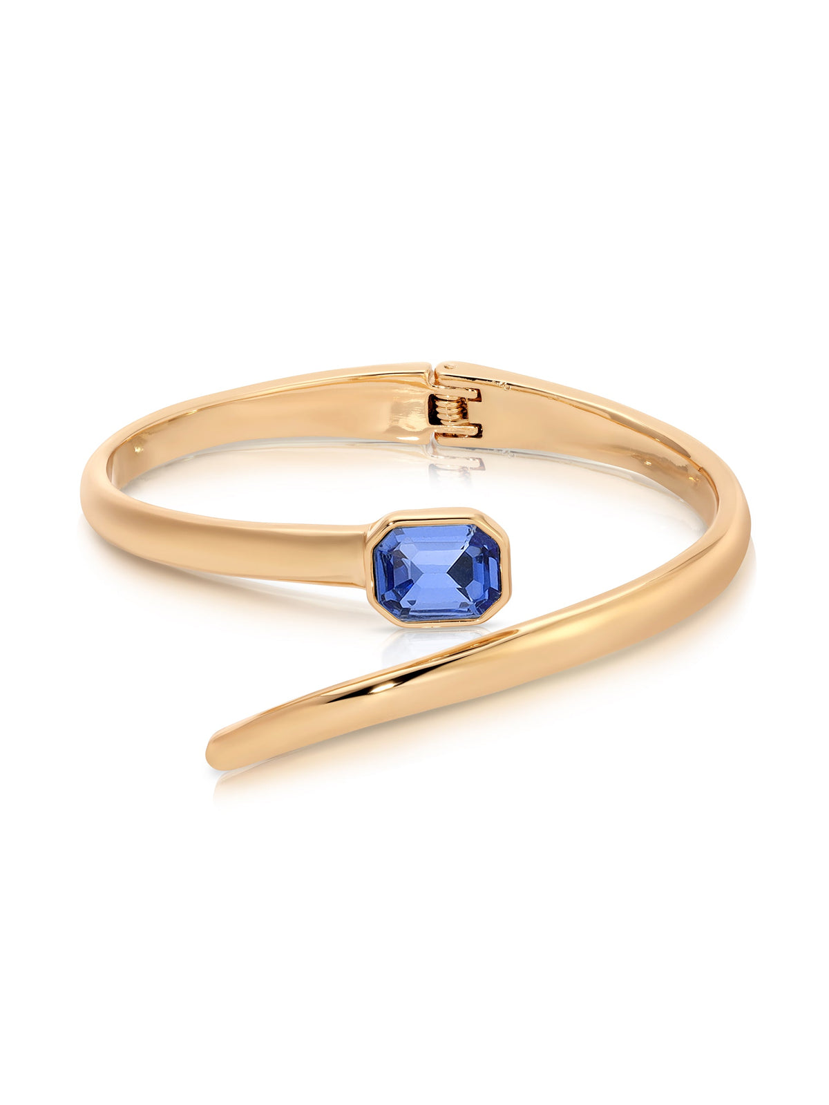 Deco Wrap Cuff - Emerald Crystal with 18k Gold Plating | Ettika
