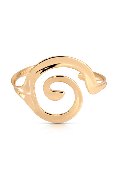 Aura Swirl Cuff - 18k Gold Plated | Ettika