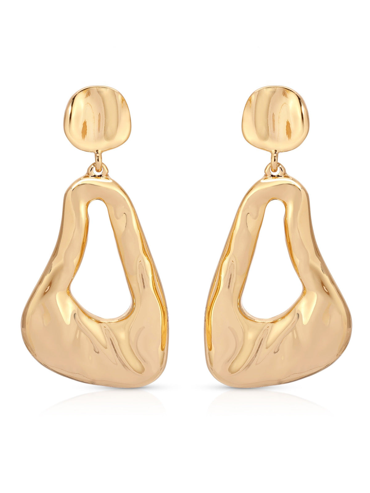 Molten Drop Earrings - 18k Gold Plated | Ettika