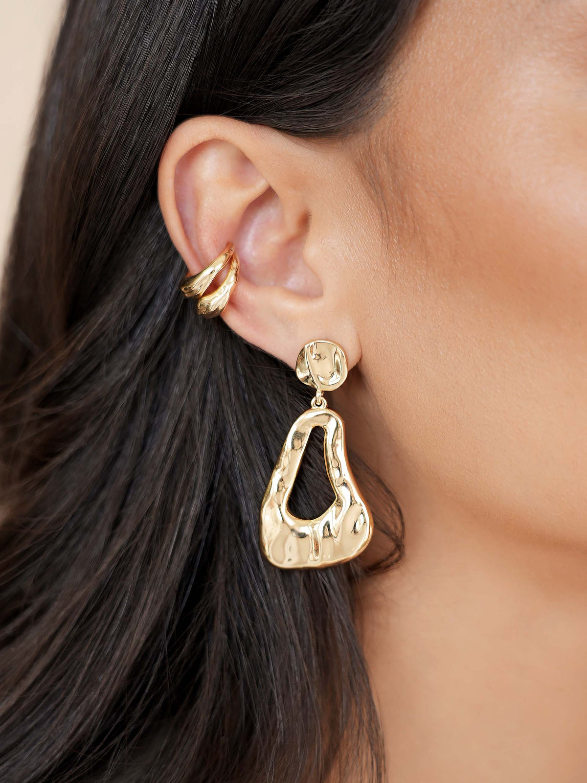 Molten Drop Earrings - 18k Gold Plated | Ettika