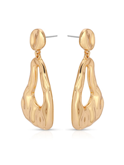 Molten Drop Earrings - 18k Gold Plated | Ettika