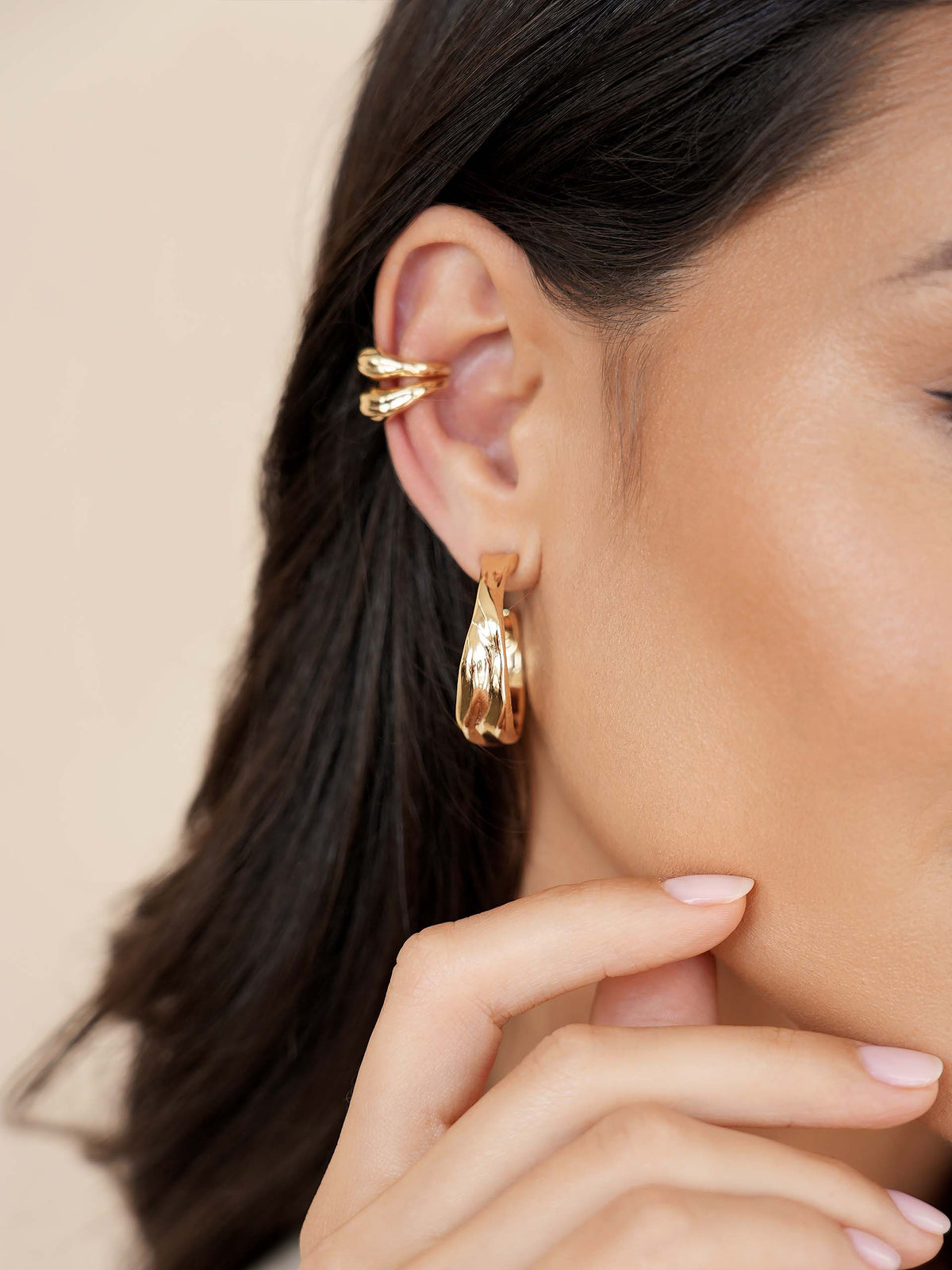 Liquid Luxe Hoops - 18k Gold Plated | Ettika