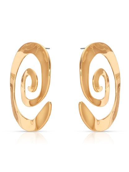 Aura Swirl Earrings - 18k Gold Plated | Ettika