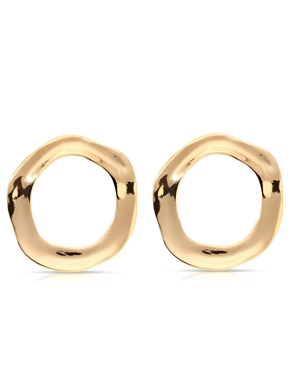 Open Circle Earrings - 18k Gold Plated | Ettika