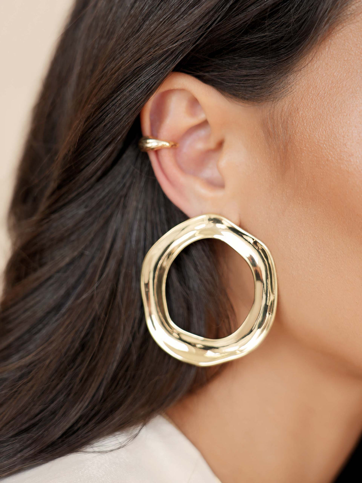 Open Circle Earrings - 18k Gold Plated | Ettika