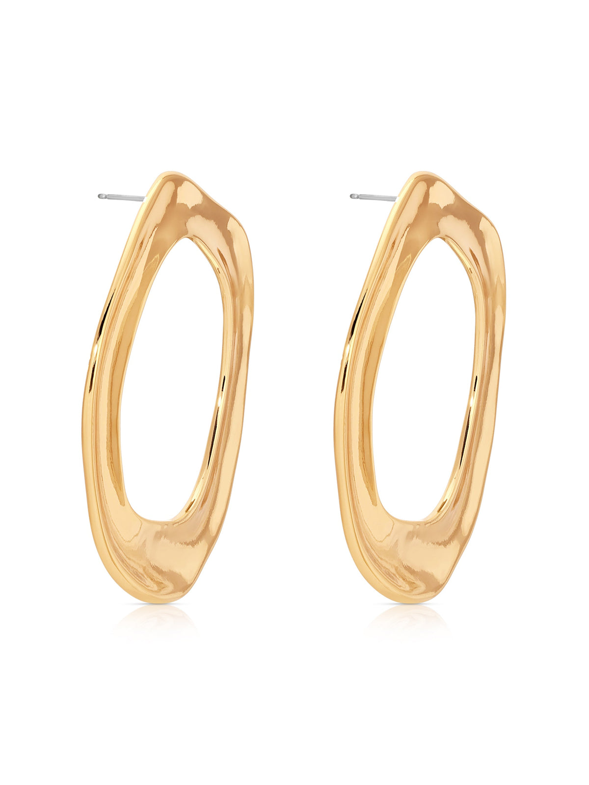 Open Circle Earrings - 18k Gold Plated | Ettika