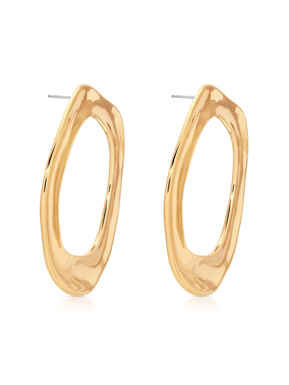 Open Circle Earrings - 18k Gold Plated | Ettika