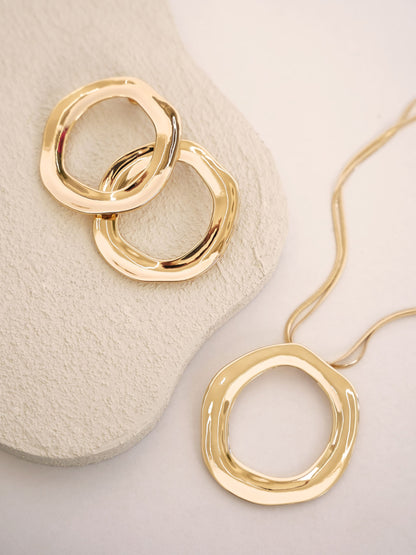 Open Circle Earrings - 18k Gold Plated | Ettika