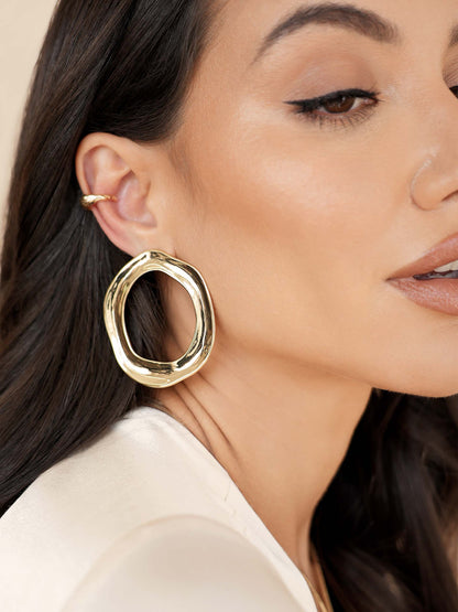 Open Circle Earrings - 18k Gold Plated | Ettika