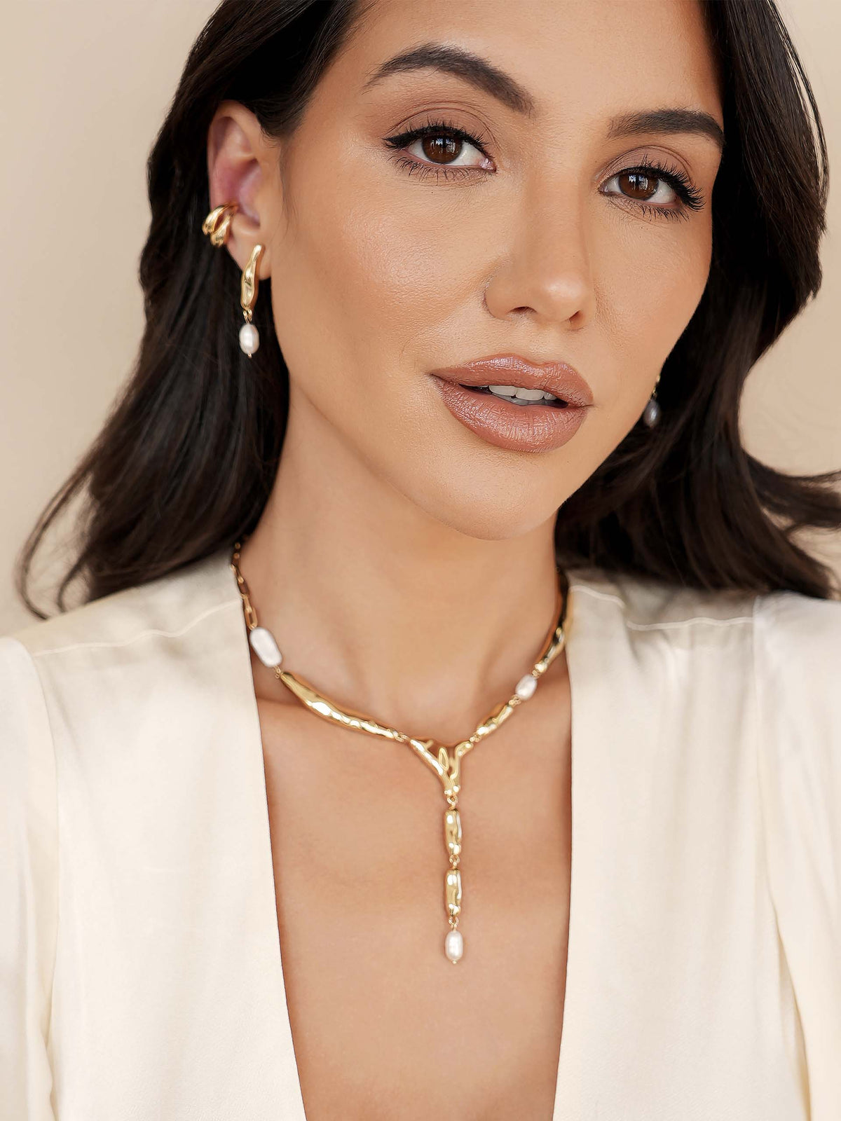 Liquid Luxe Ear Cuff - 18k Gold Plated | Ettika