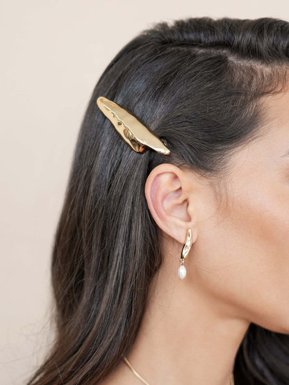 Liquid Luxe Barrette - Gold Tone | Ettika