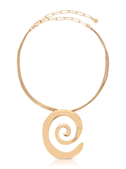 Aura Swirl Necklace - 18k Gold Plated | Ettika