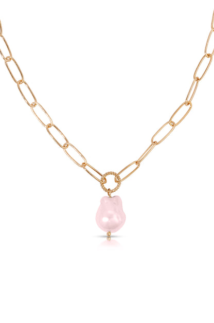 Single Pearl Chain Necklace - Pearl with Silver Plating | Ettika