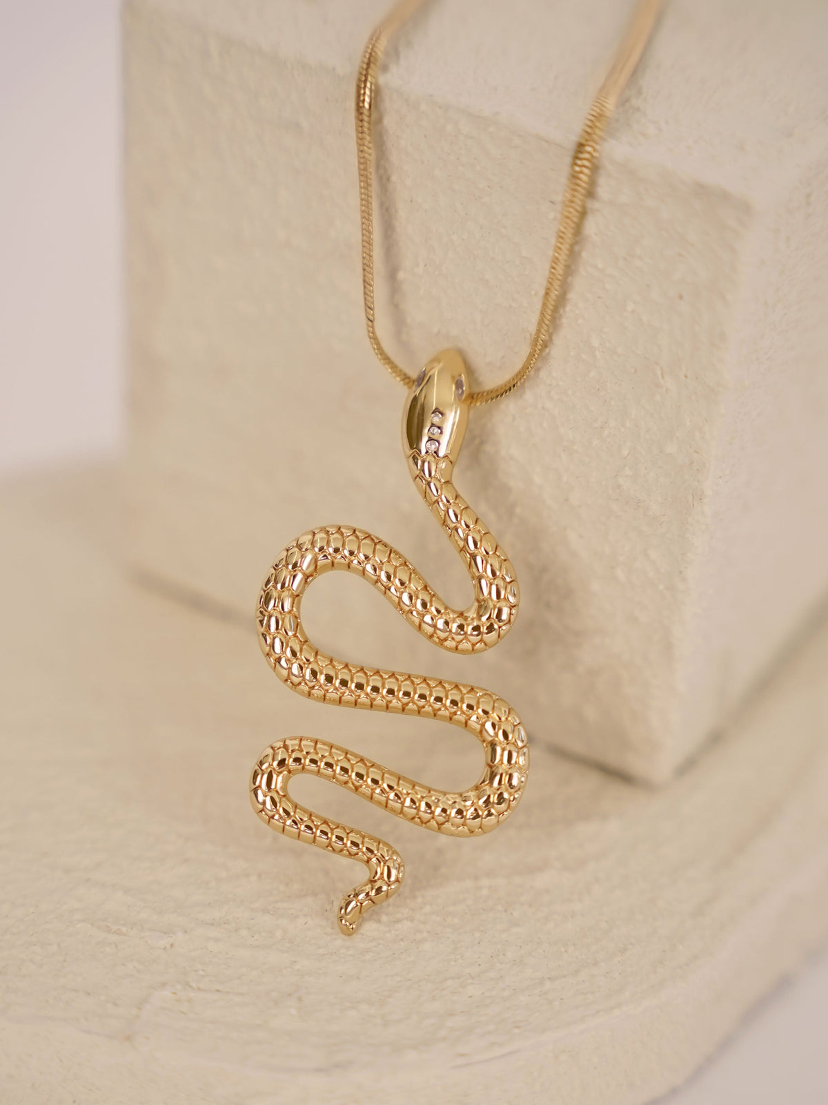 Serpentina Snake Choker Necklace - 18k Gold Plated | Ettika