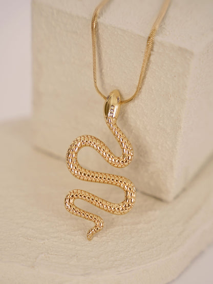 Serpentina Snake Choker Necklace - 18k Gold Plated | Ettika