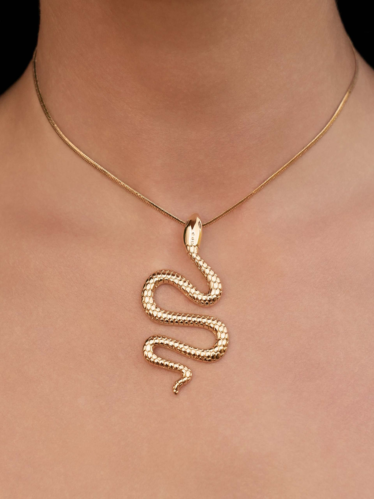 Serpentina Snake Choker Necklace - 18k Gold Plated | Ettika
