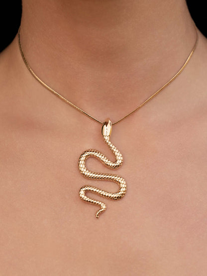Serpentina Snake Choker Necklace - 18k Gold Plated | Ettika