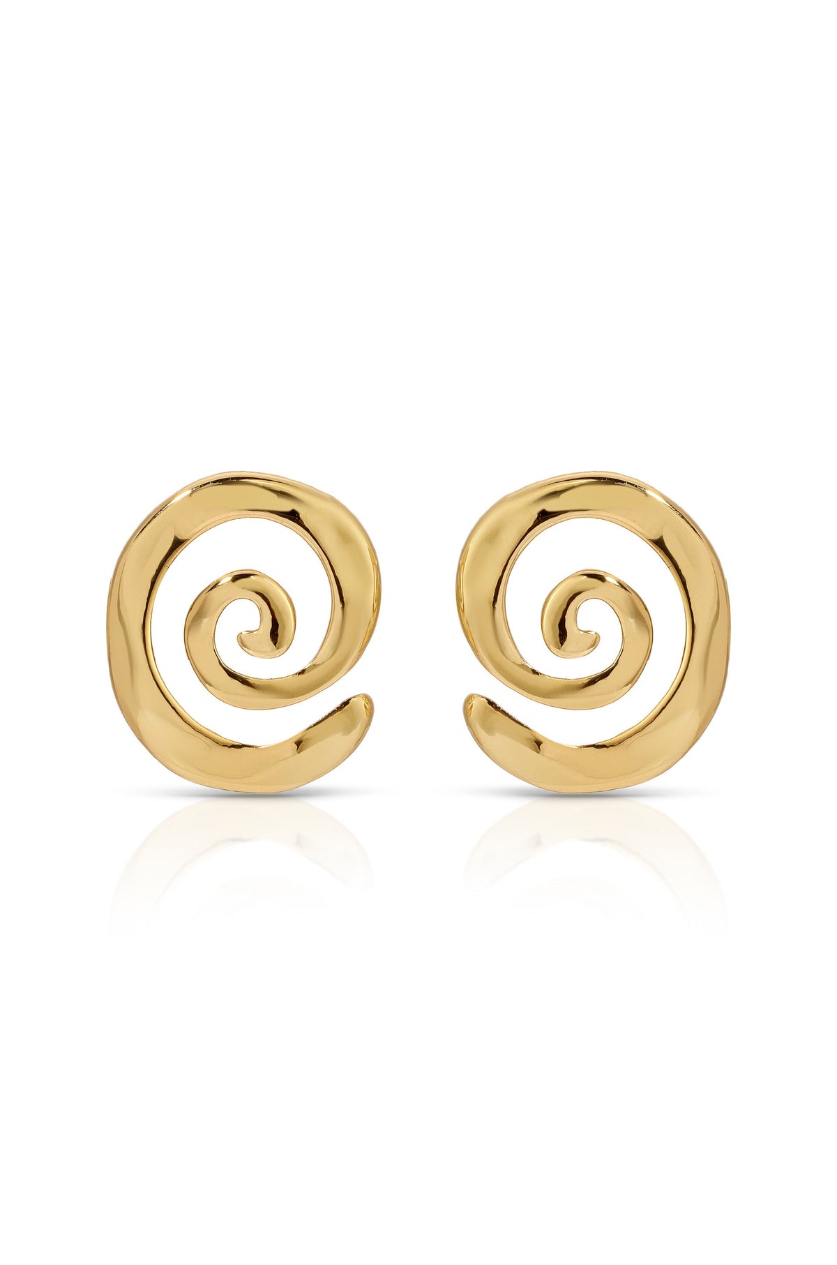Aura Swirl Studs - 18k Gold Plated | Ettika