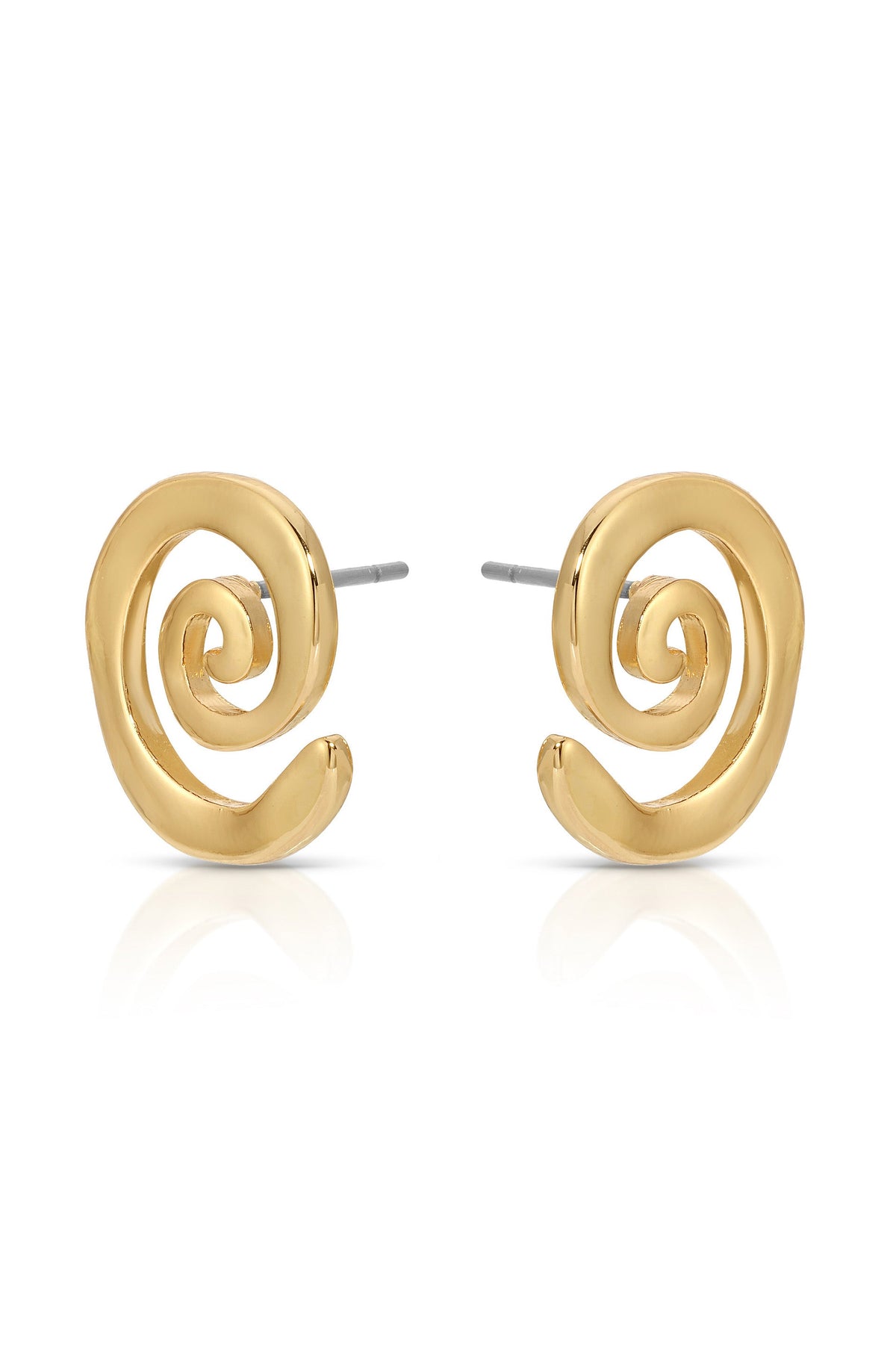 Aura Swirl Studs - 18k Gold Plated | Ettika