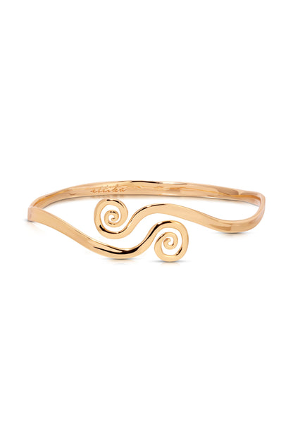 Intertwined Aura Arm Cuff - 18k Gold Plated | Ettika