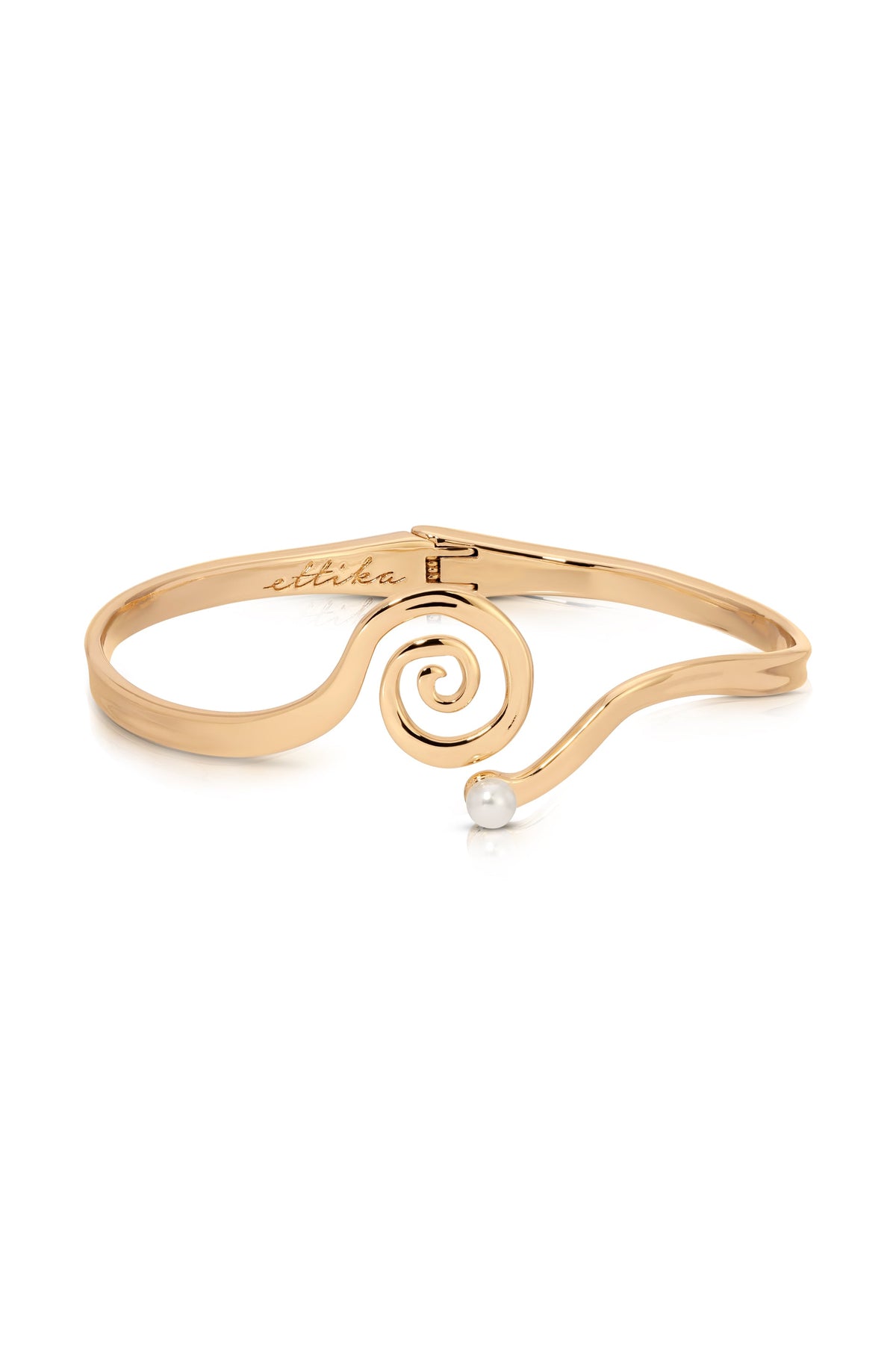 Mini Aura Swirl Cuff - 18k Gold Plated | Ettika