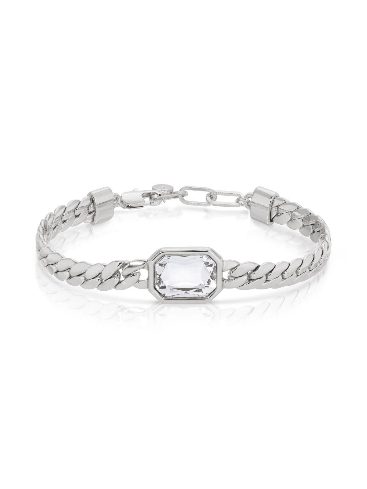 Deco Bracelet - Clear Crystal with 18k Gold Plating | Ettika
