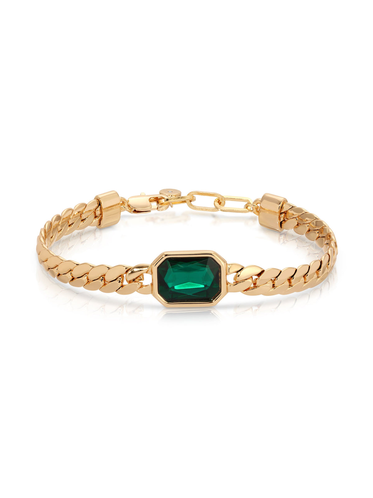 Deco Bracelet - Clear Crystal with 18k Gold Plating | Ettika