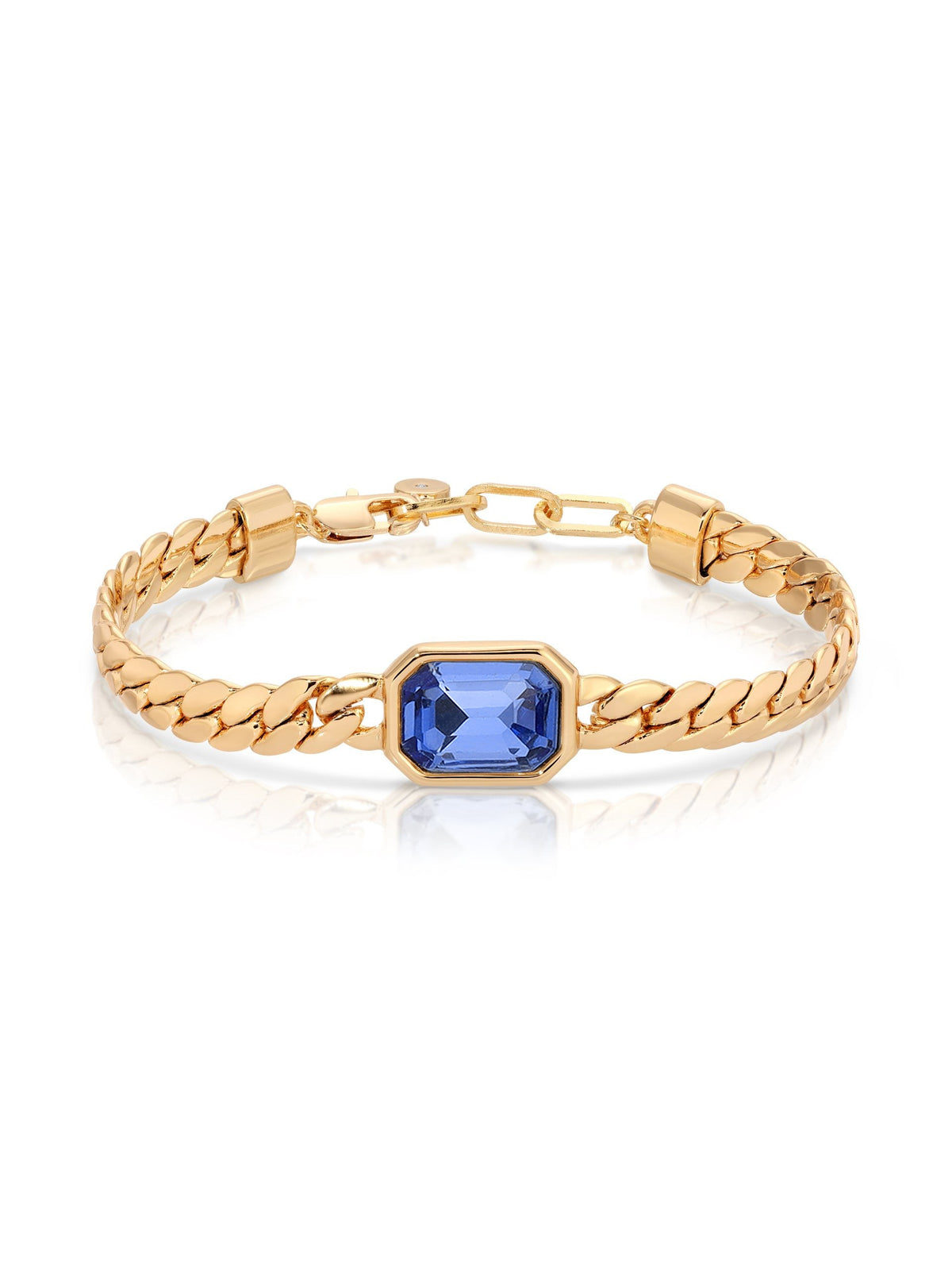 Deco Bracelet - Clear Crystal with 18k Gold Plating | Ettika