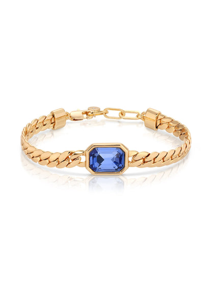 Deco Bracelet - Clear Crystal with 18k Gold Plating | Ettika