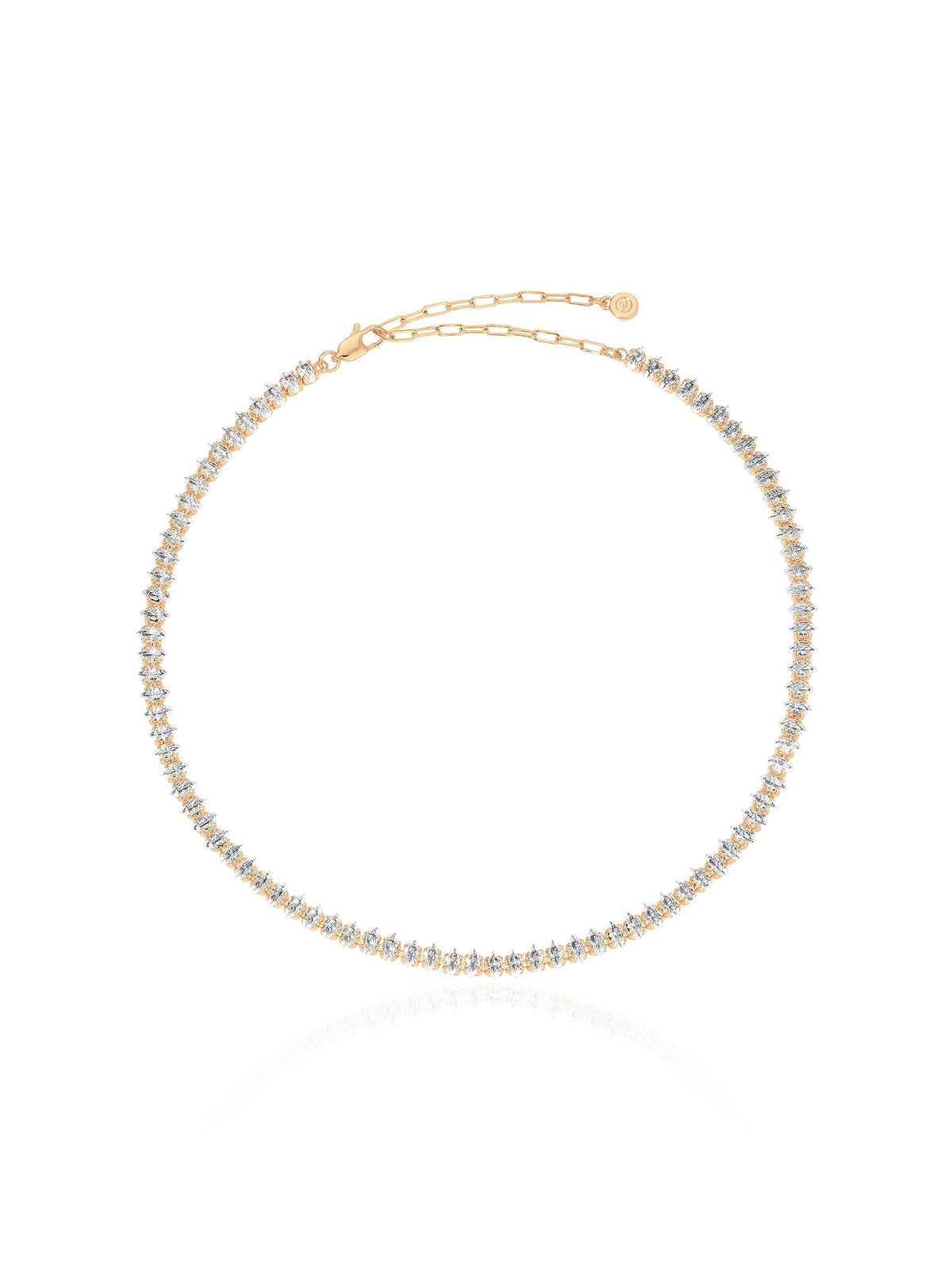 Marquise Necklace - Black Crystal with 18k Gold Plating | Ettika