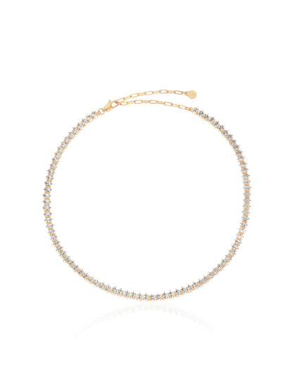 Marquise Necklace - Black Crystal with 18k Gold Plating | Ettika