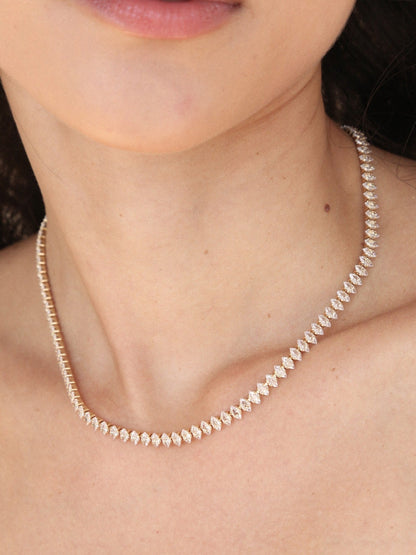 Marquise Necklace - Black Crystal with 18k Gold Plating | Ettika
