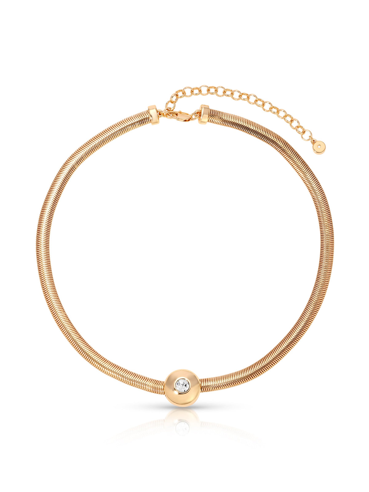 Emerald City Necklace - Clear Crystal with 18k Gold Plating | Ettika