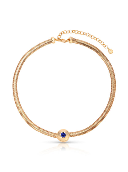 Emerald City Necklace - Clear Crystal with 18k Gold Plating | Ettika