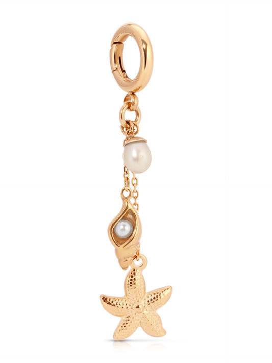 Oceanside Bikini Charm - Pearl with 18k Gold Plating | Ettika