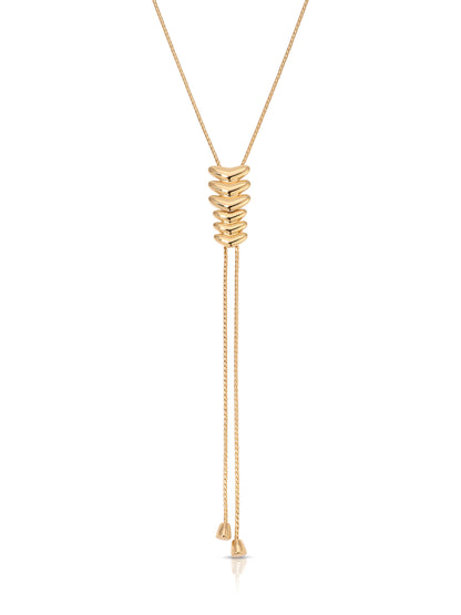 Metal Moderna Bolo Necklace - 18k Gold Plated | Ettika