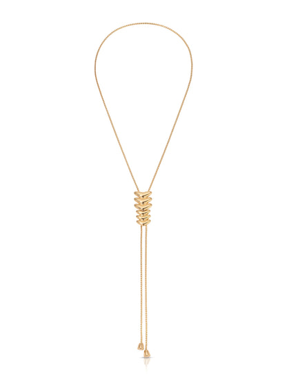 Metal Moderna Bolo Necklace - 18k Gold Plated | Ettika