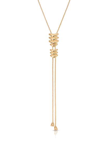 Metal Moderna Bolo Necklace - 18k Gold Plated | Ettika